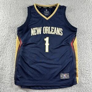 New Orleans Pelicans Jersey Youth Large Williams #1 Navy Blue Fanatics NBA